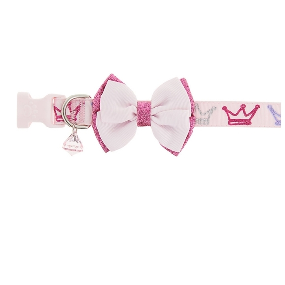 Top Paw Other - New Top Paw® Princess Dog Collar sz medium pink bow crown